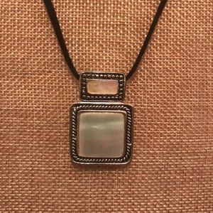 Lia Sophia - Mother-of-Pearl & Matte Silver Slide